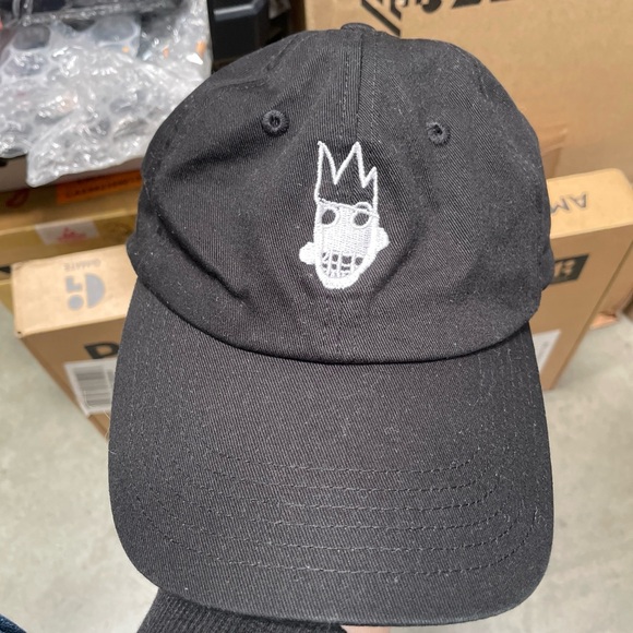 Other - Jean-Michael Basquiat Hat- Rome Pays Off- Black Rare Baseball Cap Cotton